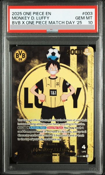 画像1: 【PSA10】 モンキー・D・ルフィ 《英語版》 (ドルトムント) [L] {ST13-003} (1)